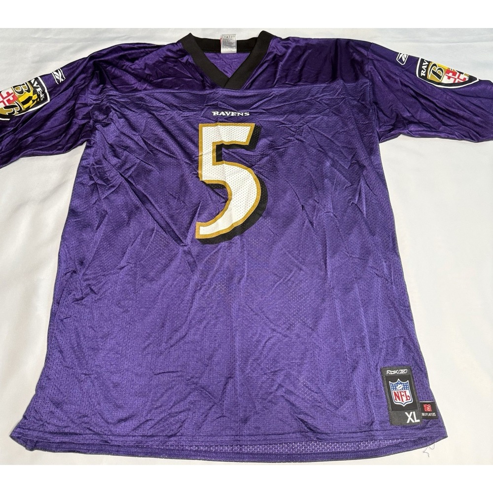 Reebok NFL Jersey Baltimore Ravens 5 Flacco Sz XL Men's